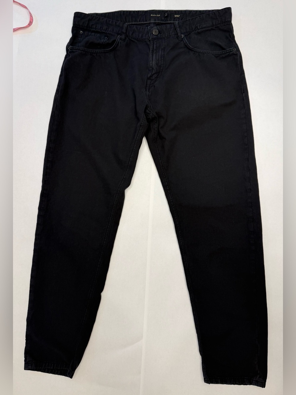 Massimo Dutti Slim Straight Black Men's Jeans